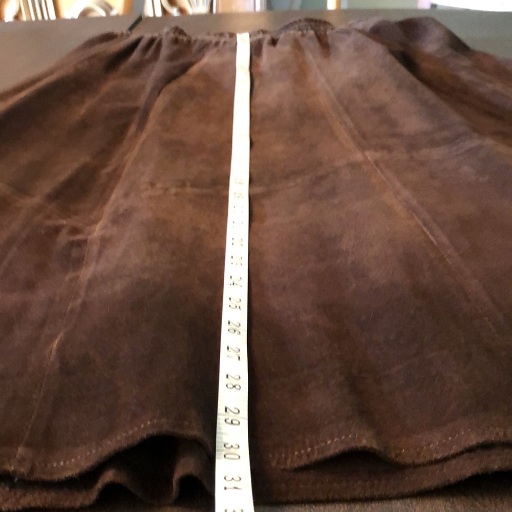 Vintage Pia Rucci Suede Leather Skirt - Picture 6 of 11